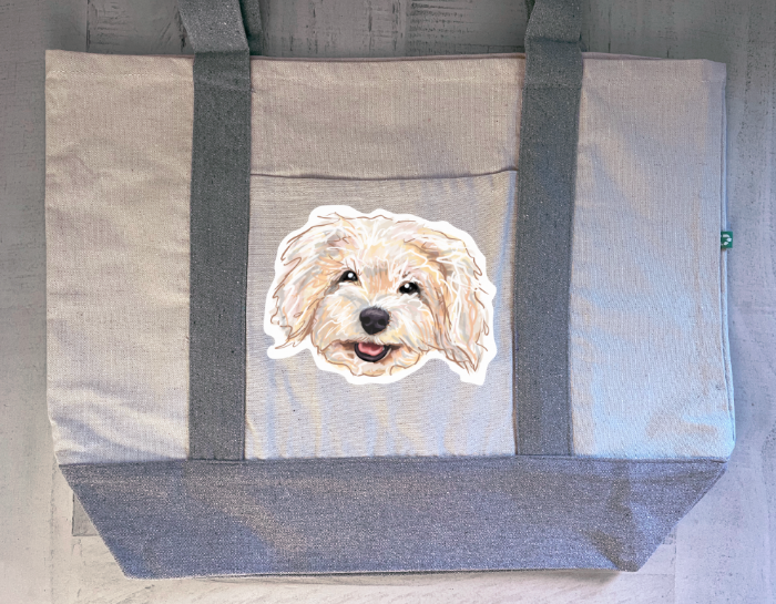 Large Canvas Tote - Customizable Design