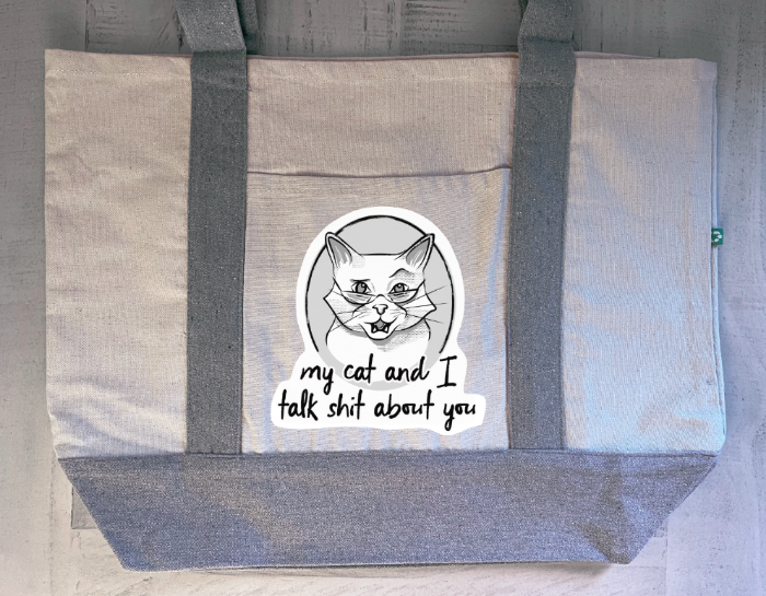 Large Canvas Tote - Customizable Design