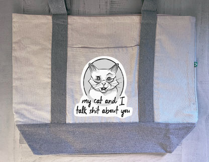 Large Canvas Tote - Customizable Design